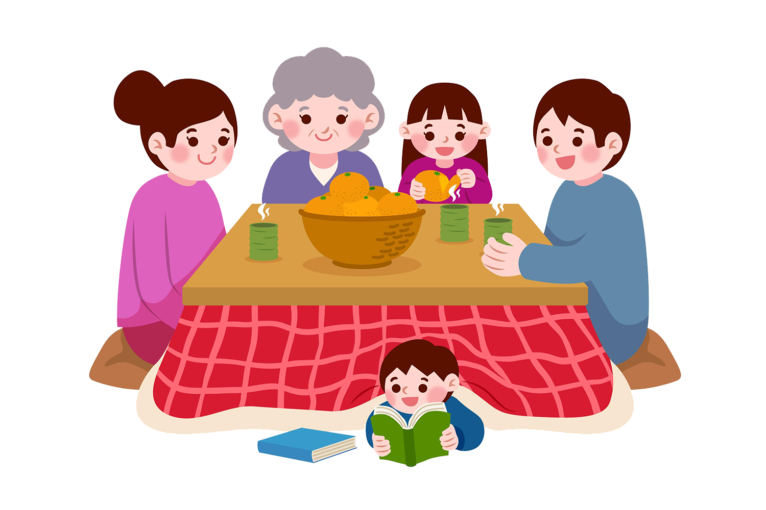 dessin d'un kotatsu