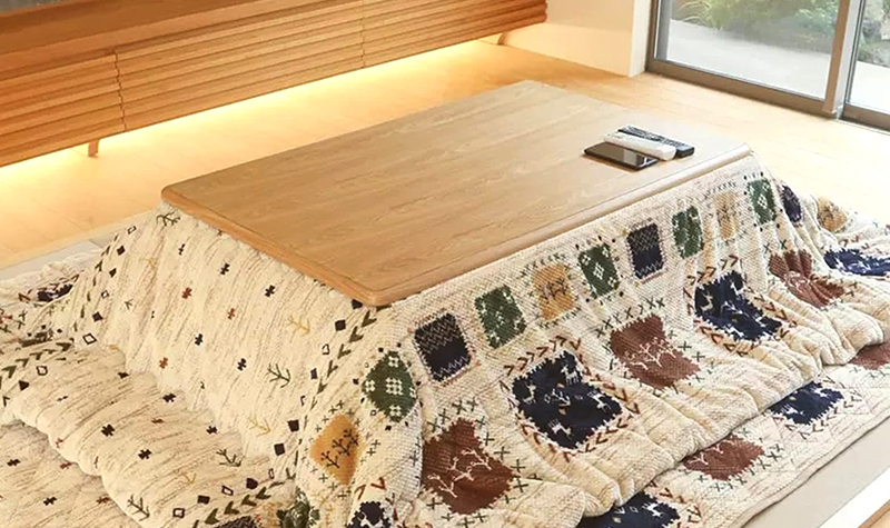 table-chauffante-japonaise-2 Table chauffante japonaise - Kotatsu